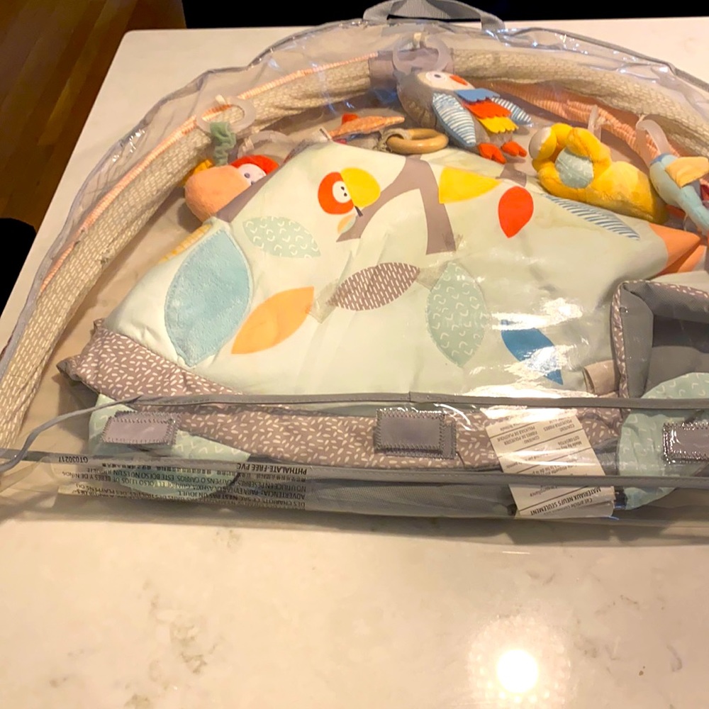 Infant floor mat.